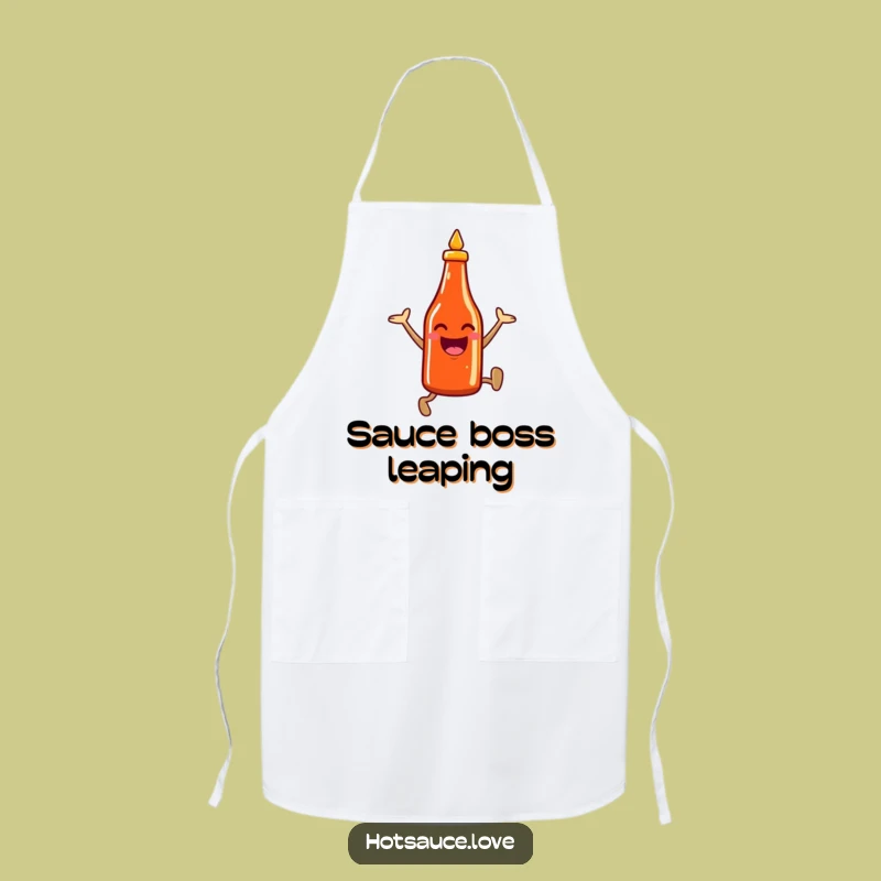 Funny Hot Sauce Apron: Kitchen Heat, Unique Funny Gift for Cooks