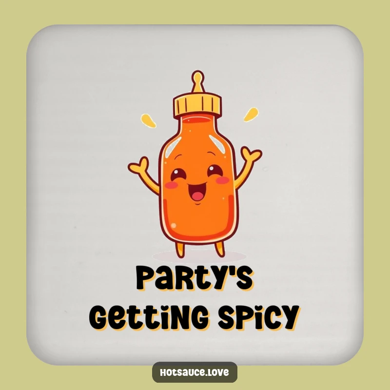 Funny Cayenne Bottle Coasters: Protect Surfaces with Excitement & Spicy Fun!