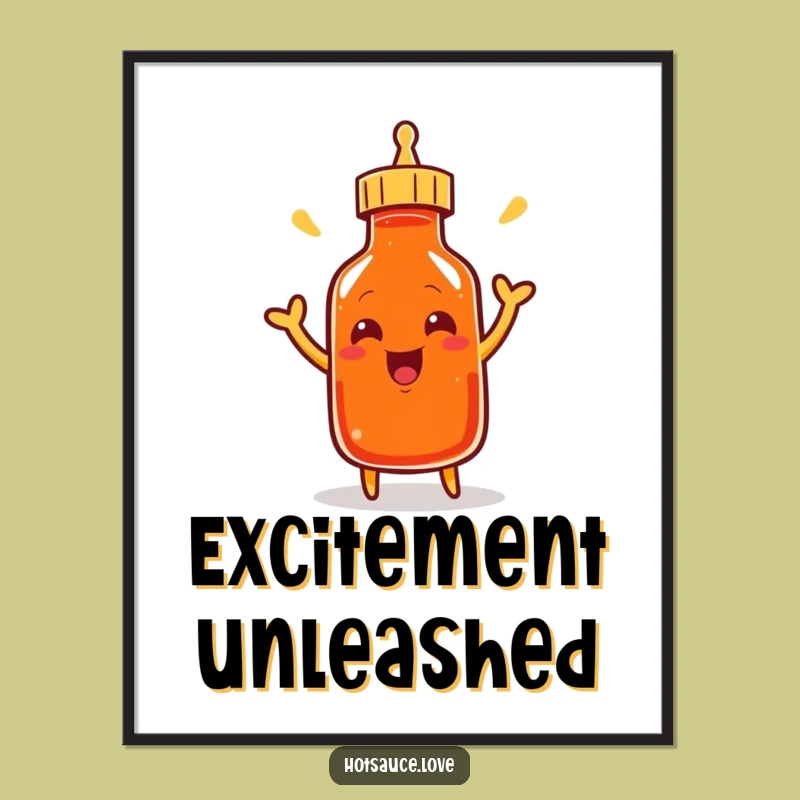 Funny Cayenne Bottle Poster: Add Energetic Humor to Your Walls!