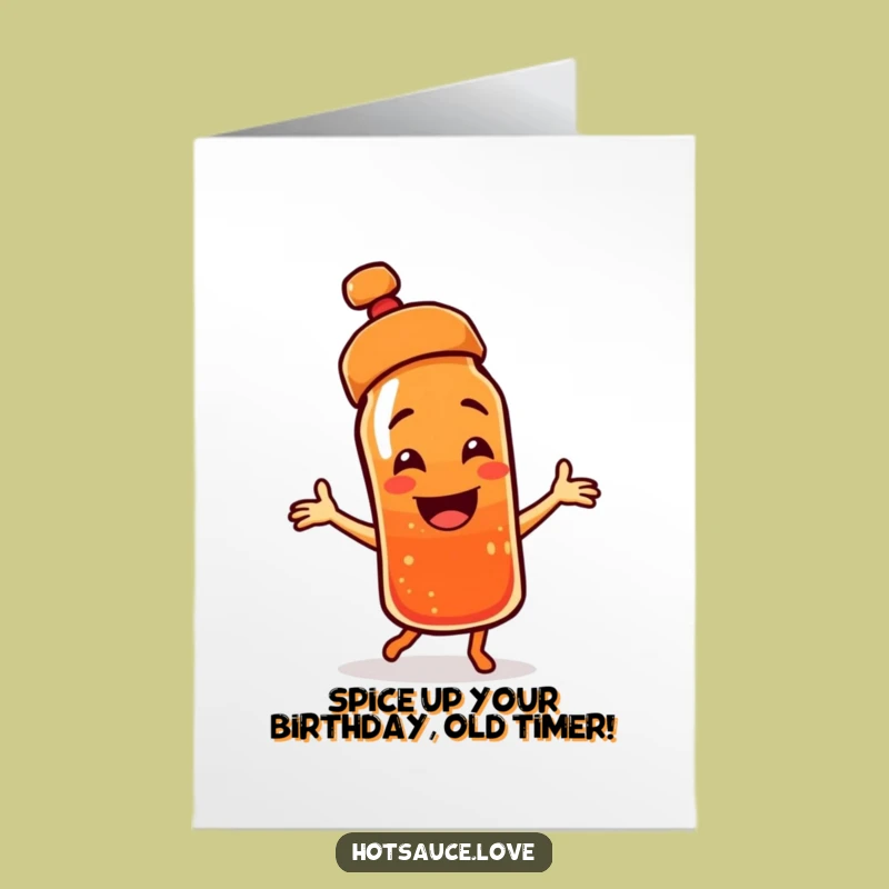 Free Printable Birthday Card Funny Dancing Hot Sauce Digital Download - Perfect DIY Gift