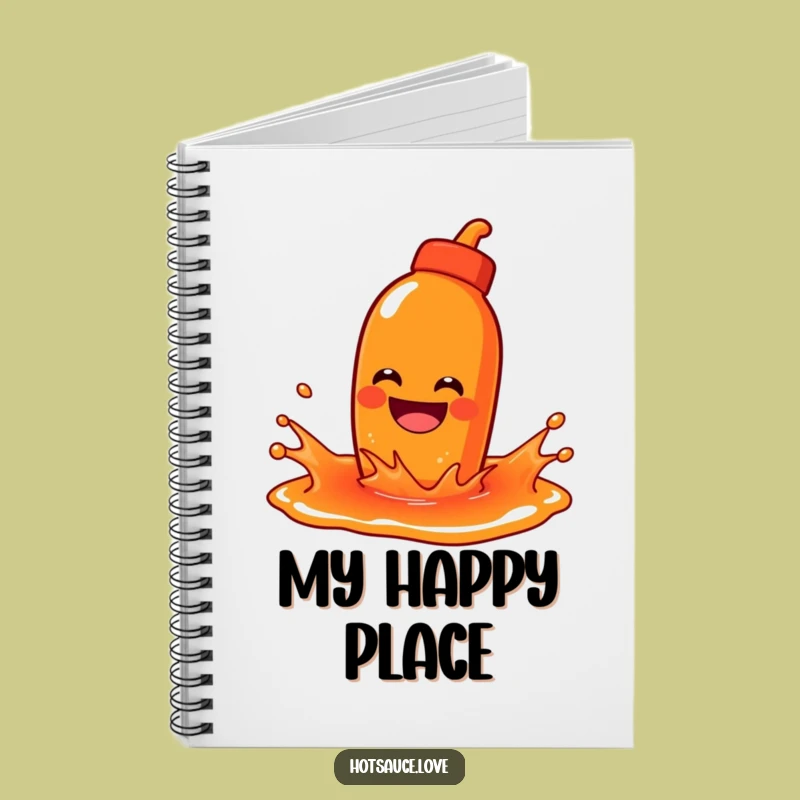 Funny Splashing Hot Sauce Notebook: Grinning Journal, Creative Funny Gift