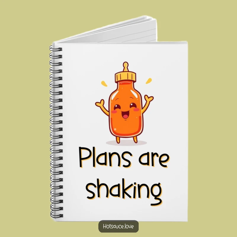 Funny Cayenne Bottle Notebook: Jot Down Ideas with Excitement & Spicy Flair!