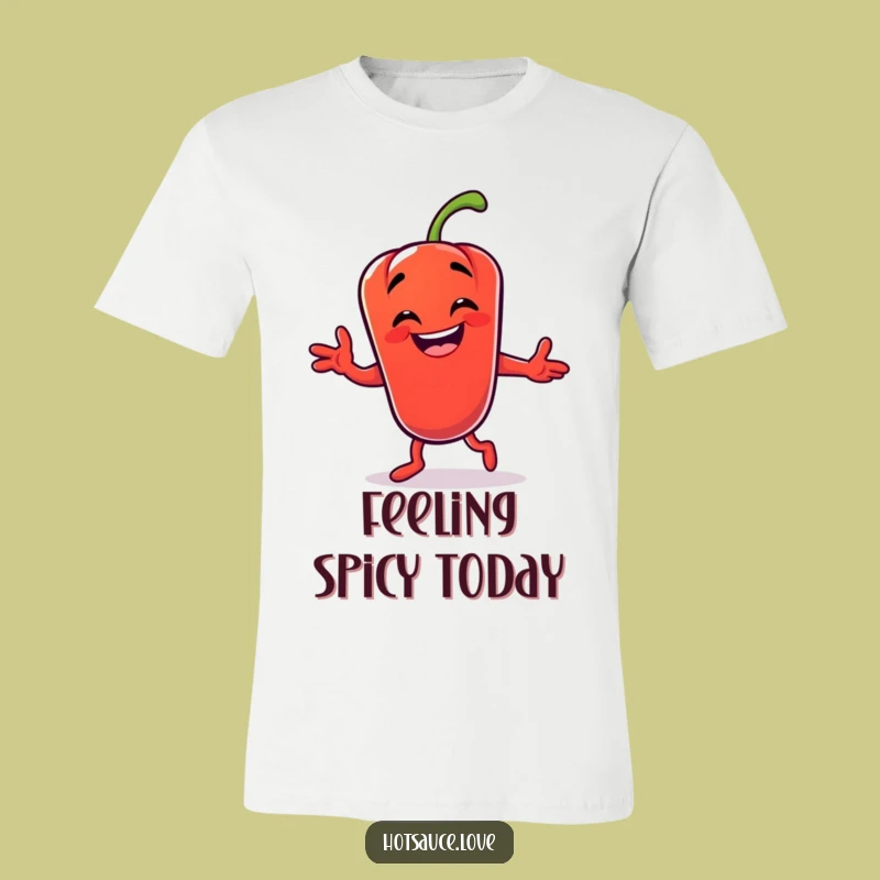 Funny Chili Pepper Dance T-Shirt: Wear Your Humor with this Spicy & Silly Graphic Tee!