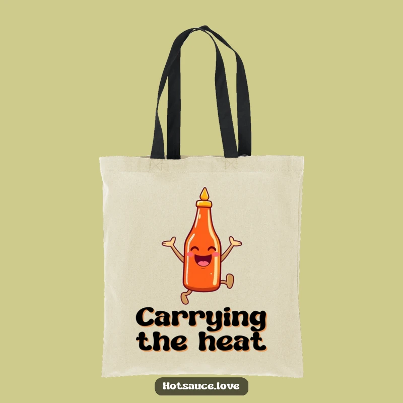 Funny Hot Sauce Tote Bag: Carry Your Spice, Stylish Funny Gift for Foodies